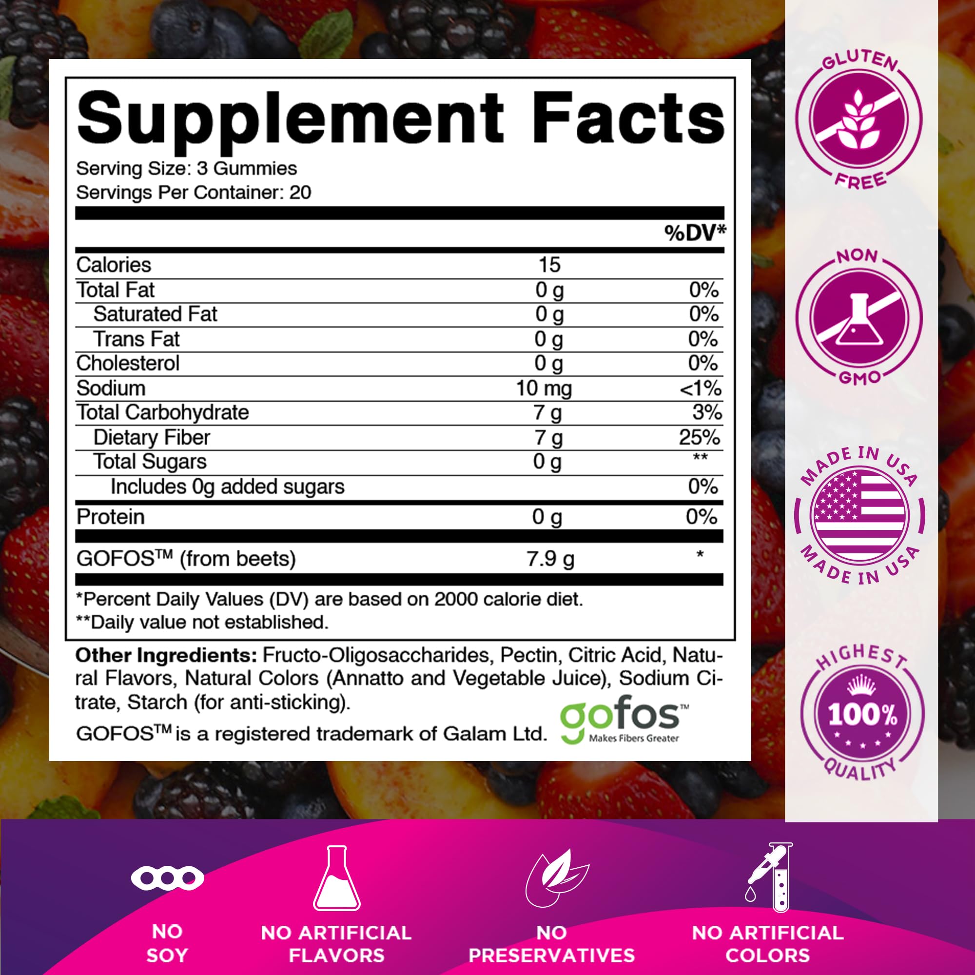 Vitamatic primer plano de la textura gomosa, atractivo y masticable