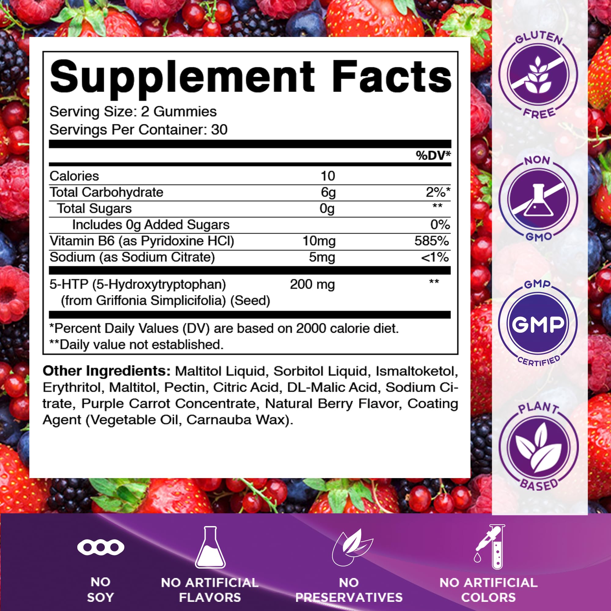Primer plano textura de una gomita Vitamatic, muestra pectina y aspecto masticable beneficioso