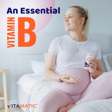 Vitamatic textura de la tableta en primer plano indicando acabado uniforme