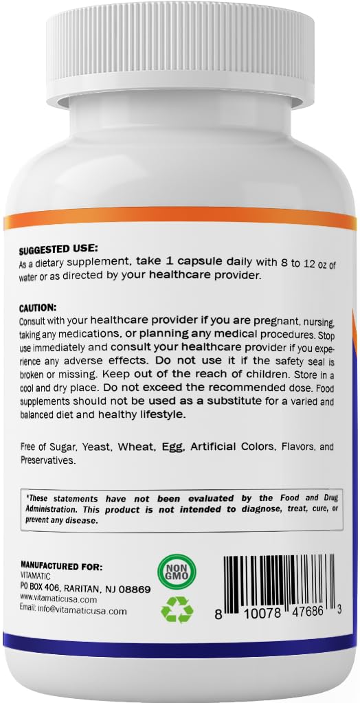Vitamatic empaque lateral con información nutricional y modo de uso legible
