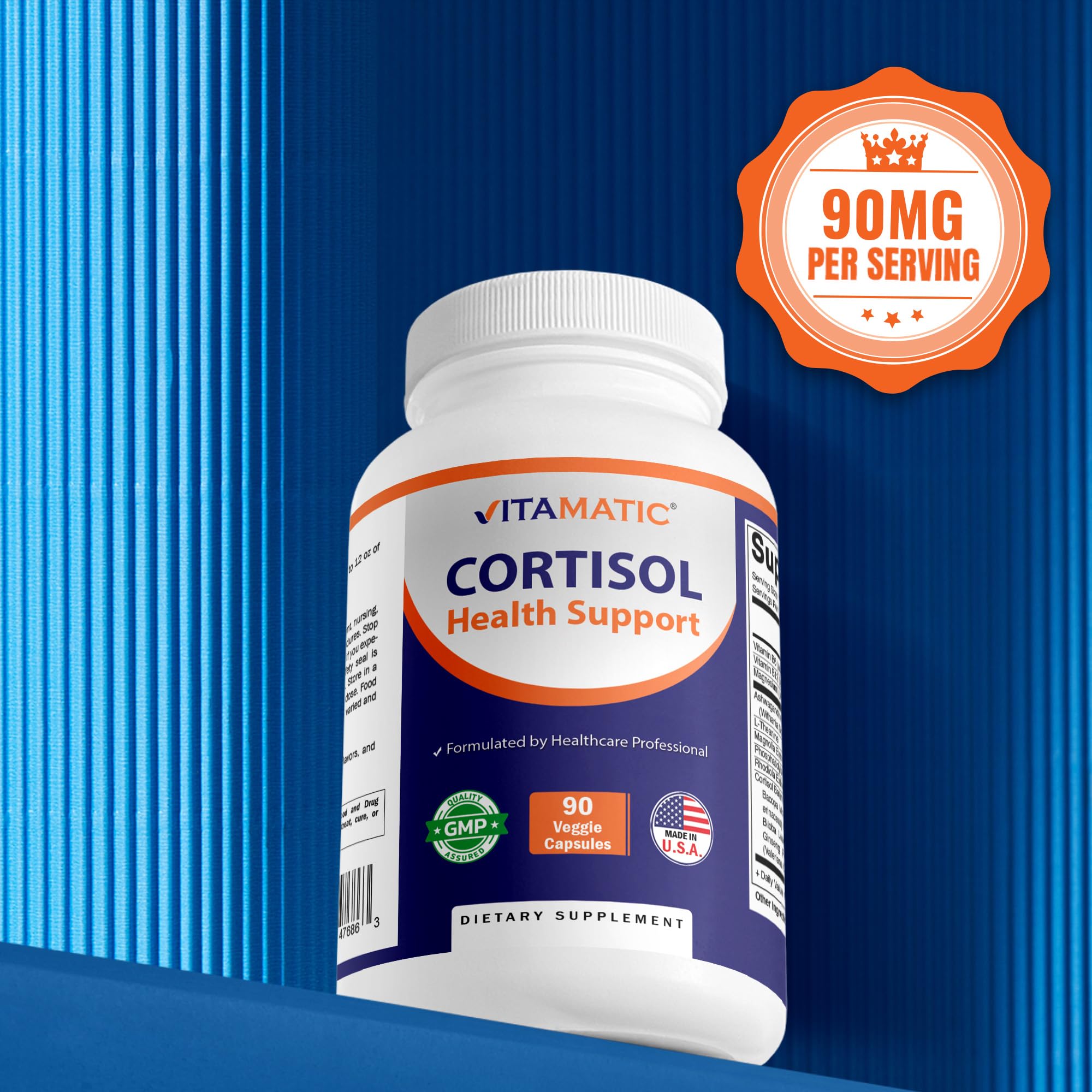 Vitamatic envase abierto con cápsulas dispuestas para ver presentación interna