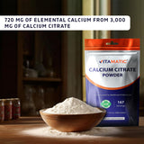 Vitamatic envase abierto con scoop, acceso sencillo al producto