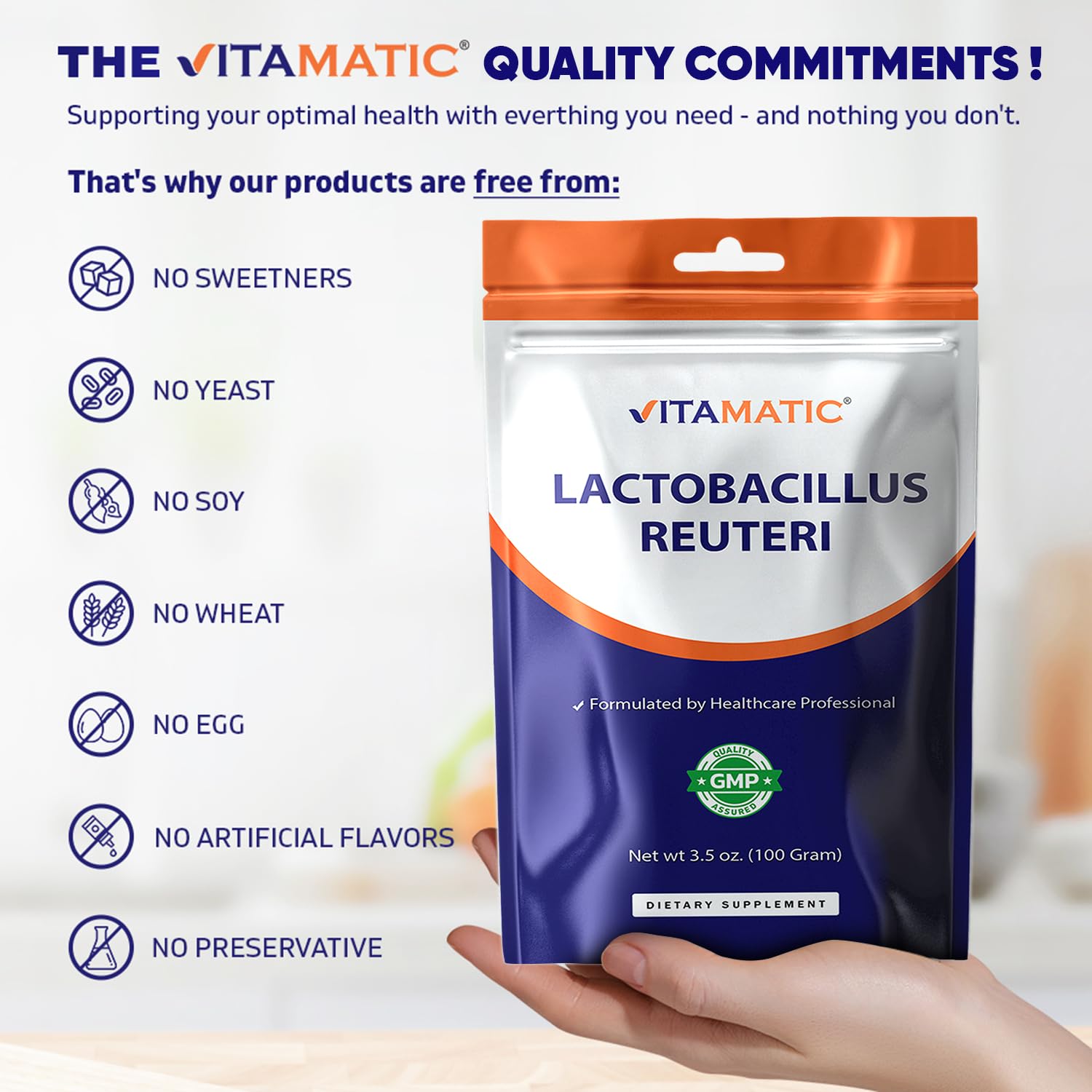 Vitamatic envase abierto con tapadera que conserva el producto