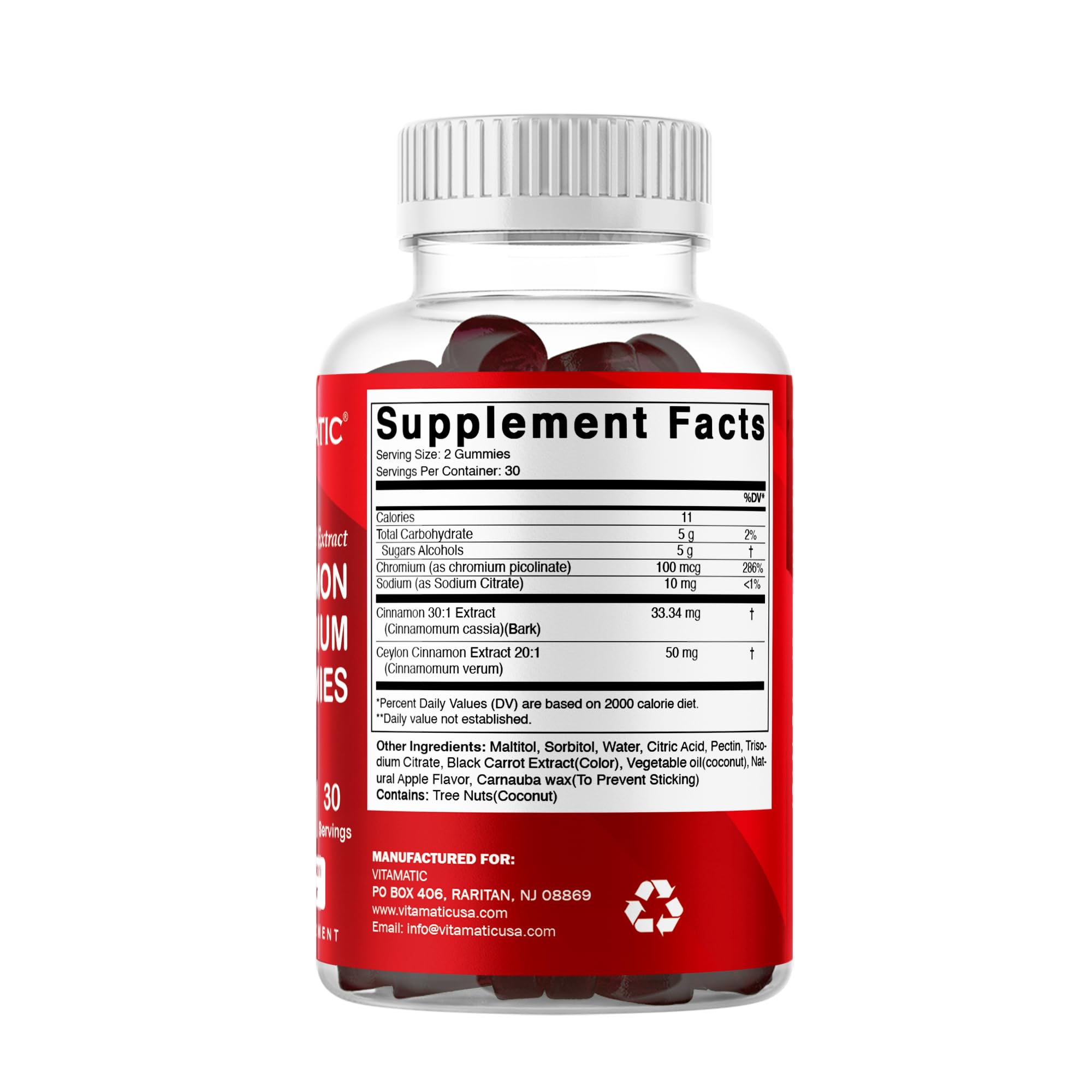 Vitamatic dos envases 2-pack mostrando cantidad total de 120 gomitas