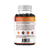 Vitamatic persona relajada estilo de vida junto a envase