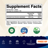 Vitamatic etiqueta detalle con información de cromo picolinato y garantía de calidad