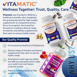 Vitamatic etiqueta con información nutricional legible y transparente
