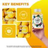 Vitamatic etiqueta con ingredientes clave: colágeno, vitamina C, zinc y biotina