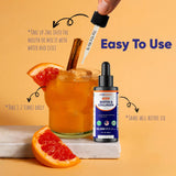 Vitamatic etiqueta con ingredientes resaltando pureza y seguridad