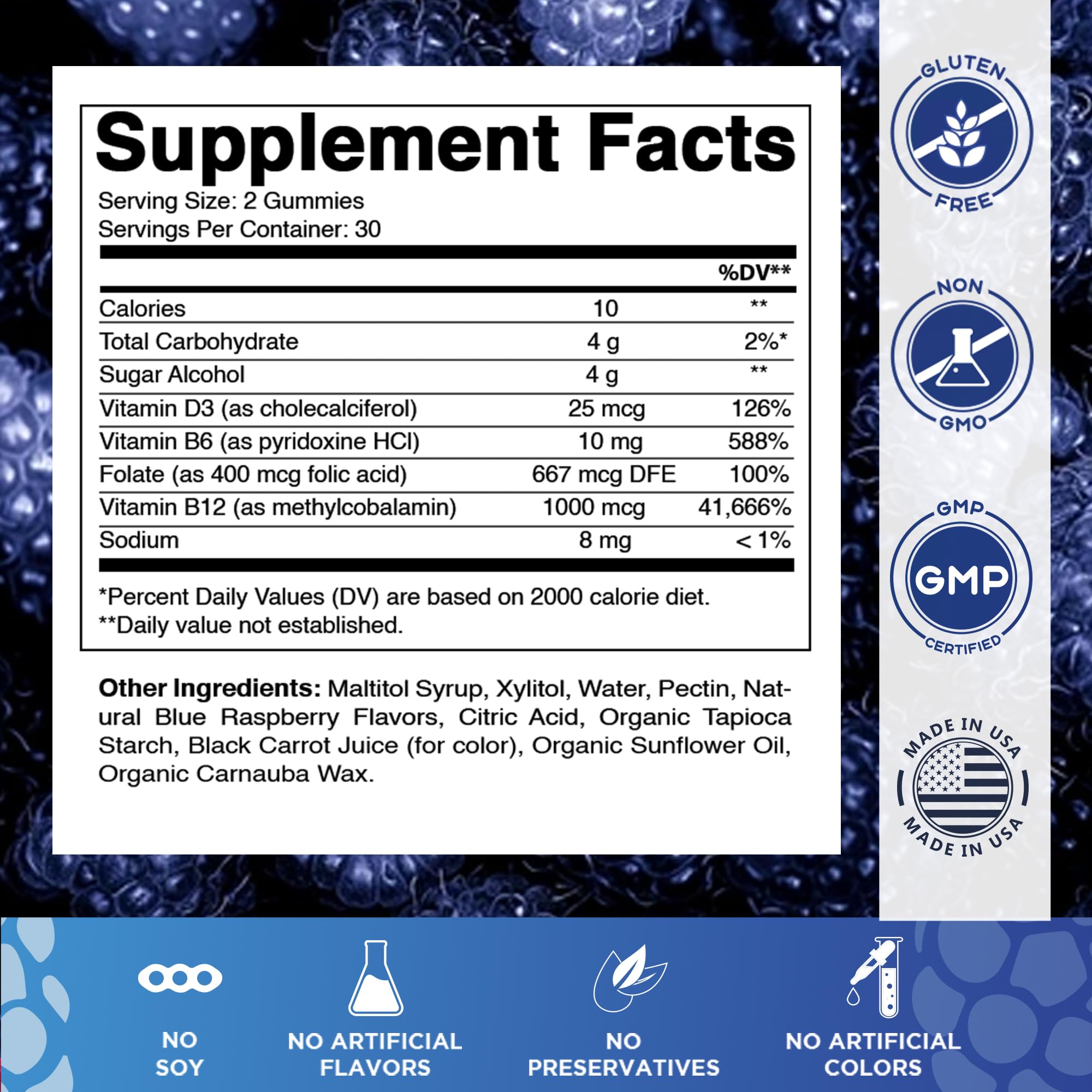 Vitamatic etiqueta nutricional y de ingredientes, ayuda a ver dosis y composición clara
