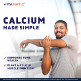 Vitamatic etiqueta nutricional legible para información de calcio
