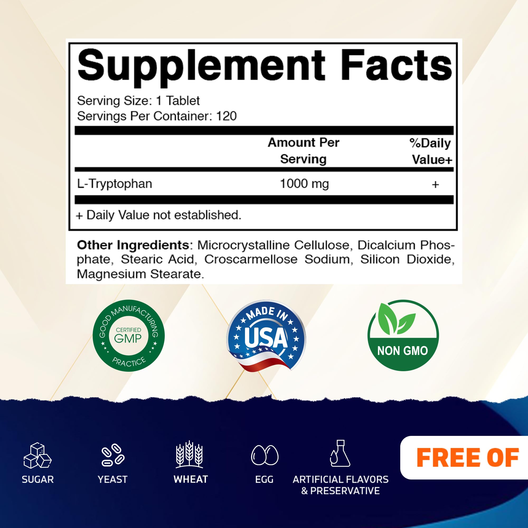 Vitamatic etiqueta principal con información de 1000 mg y sin aditivos