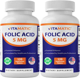 Vitamatic frasco delante mostrando diseño y cantidad 120 tabletas