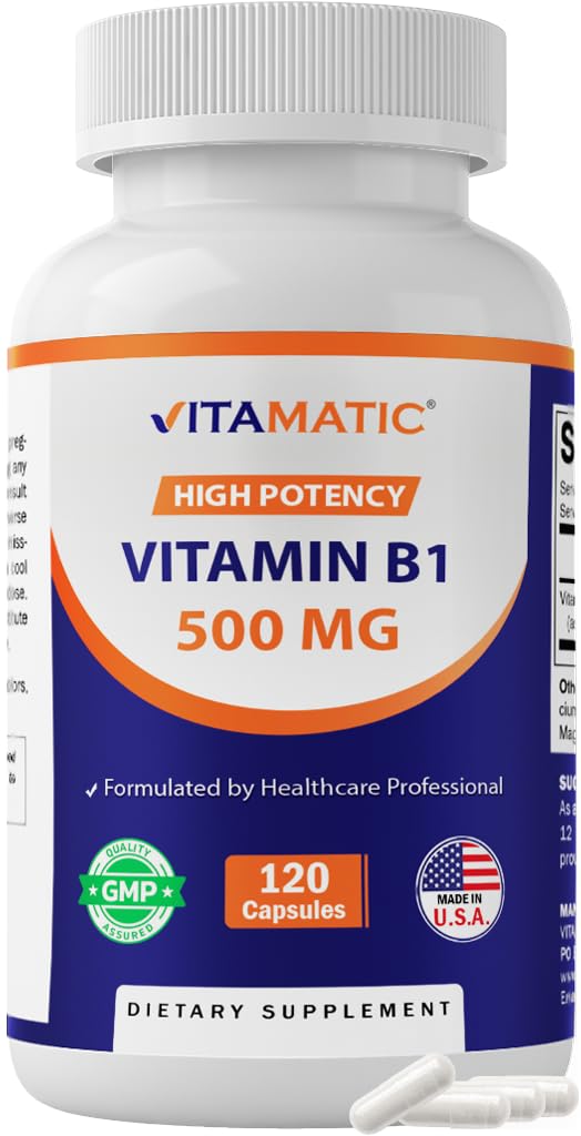 Vitamatic frasco delantero mostrando la presentación y cantidad 120 cápsulas