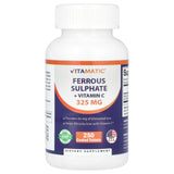 Vitamatic frasco frontal mostrando etiqueta clara y beneficio de potencia