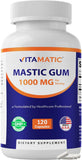 Vitamatic frasco frontal mostrando la etiqueta y ventaja sin alérgenos