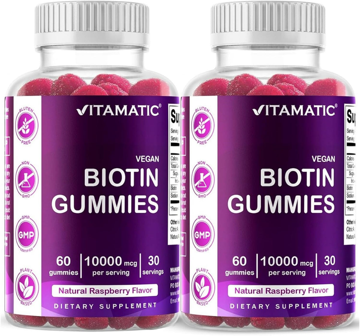 Vitamatic vista frontal del empaque que muestra el tamaño y sabor