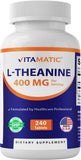 Vitamatic frasco frontal mostrando diseño y cantidad de tabletas, claridad visual