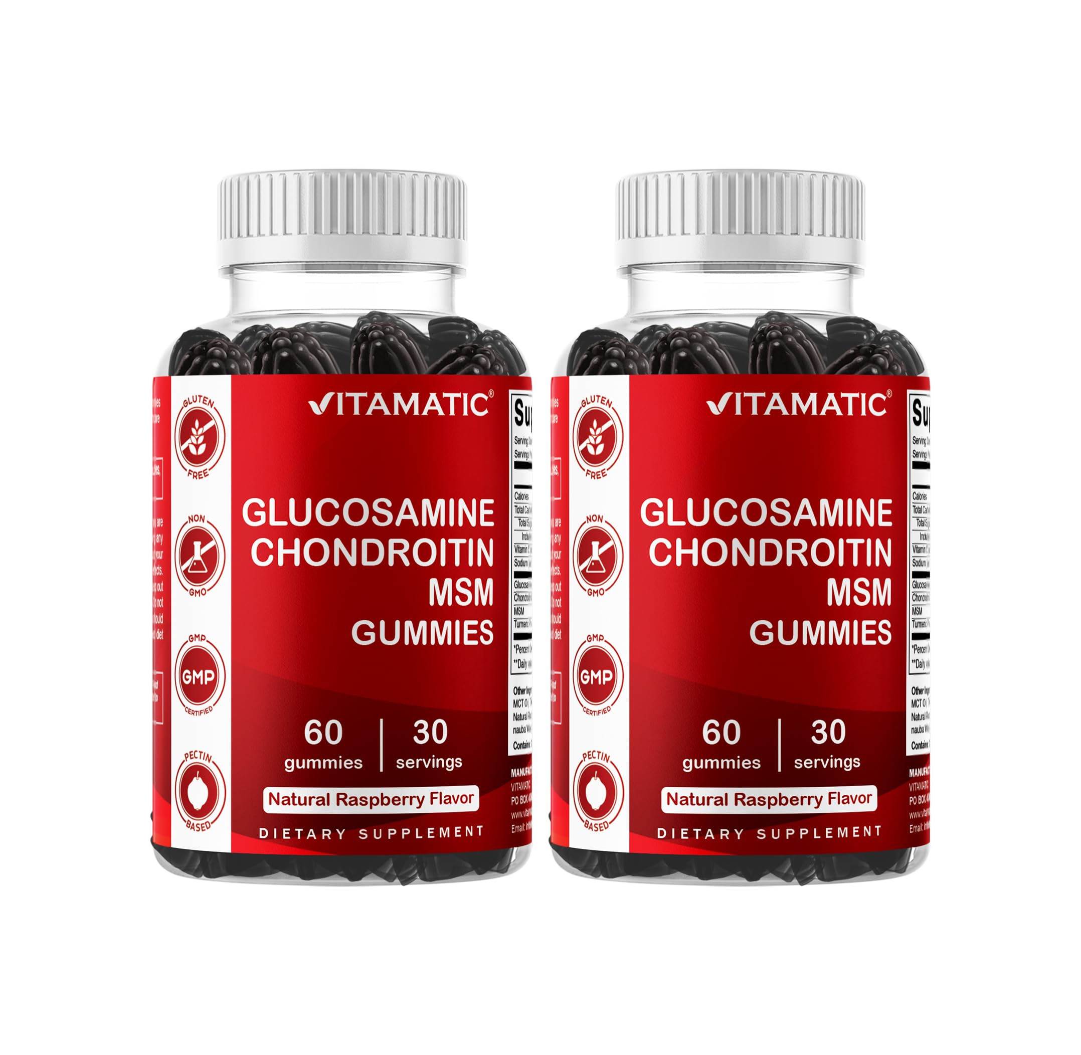 Vitamatic frente del frasco mostrando etiqueta y contenido, fácil identificación