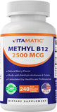 Vitamatic frontal del empaque mostrando 240 tabletas y marca, transmite confianza