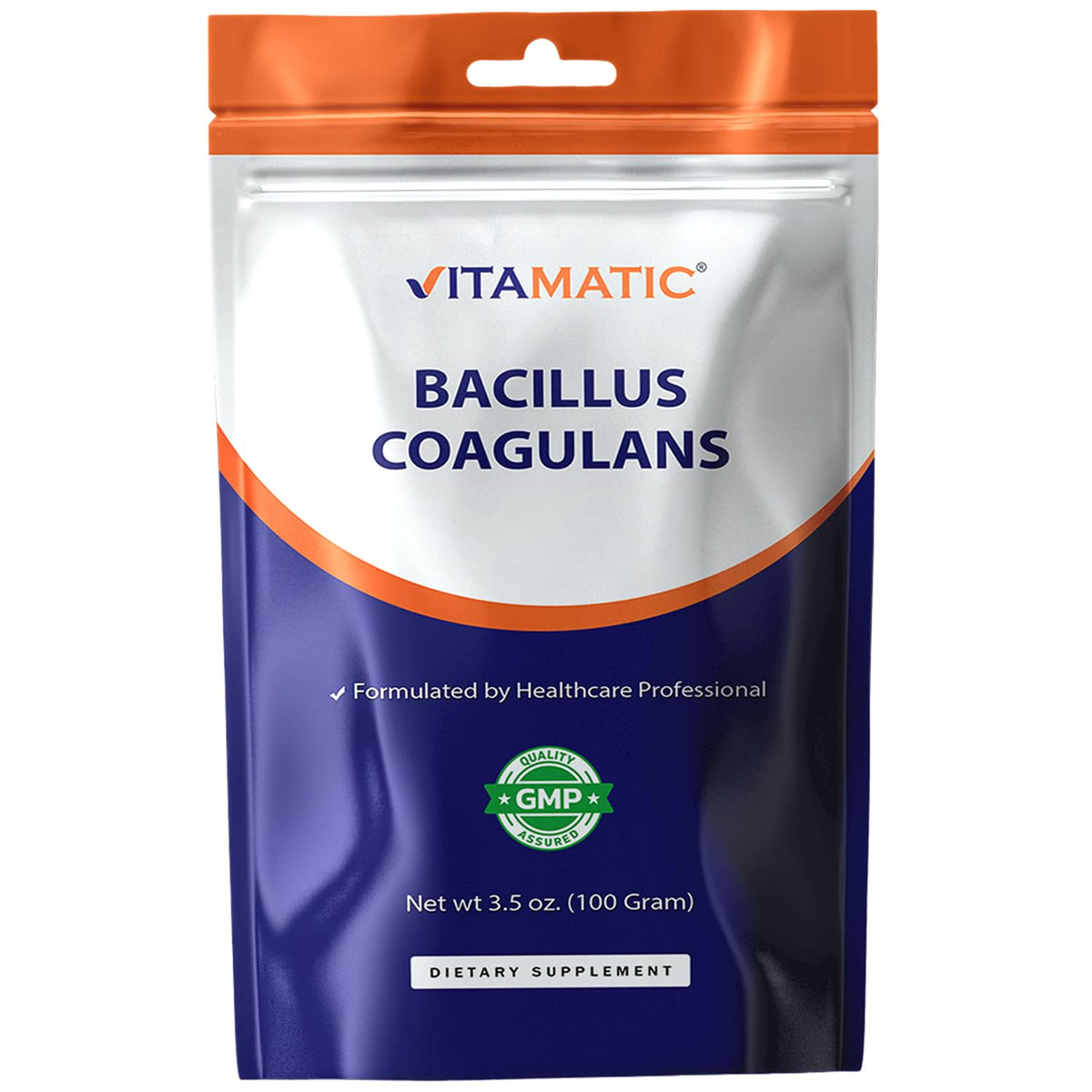 Vitamatic envase frontal limpio mostrando marca y tamaño