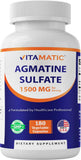 Vitamatic frasco frontal mostrando 180 cápsulas y beneficio de dosificación clara