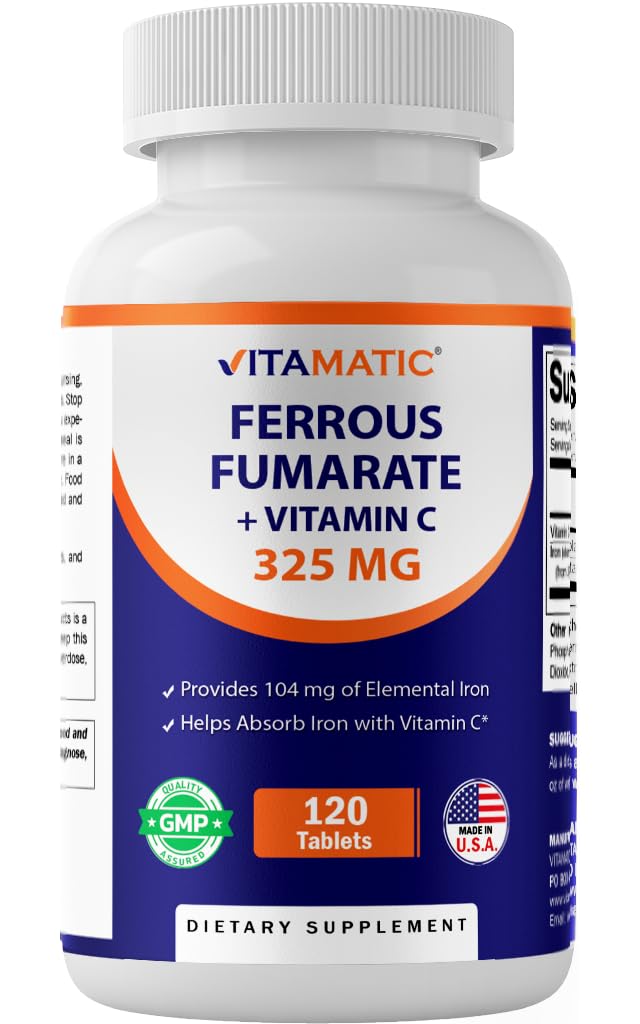 Vitamatic envase frontal mostrando 120 comprimidos y beneficios claros