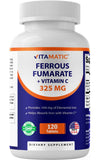 Vitamatic envase frontal mostrando 120 comprimidos y beneficios claros