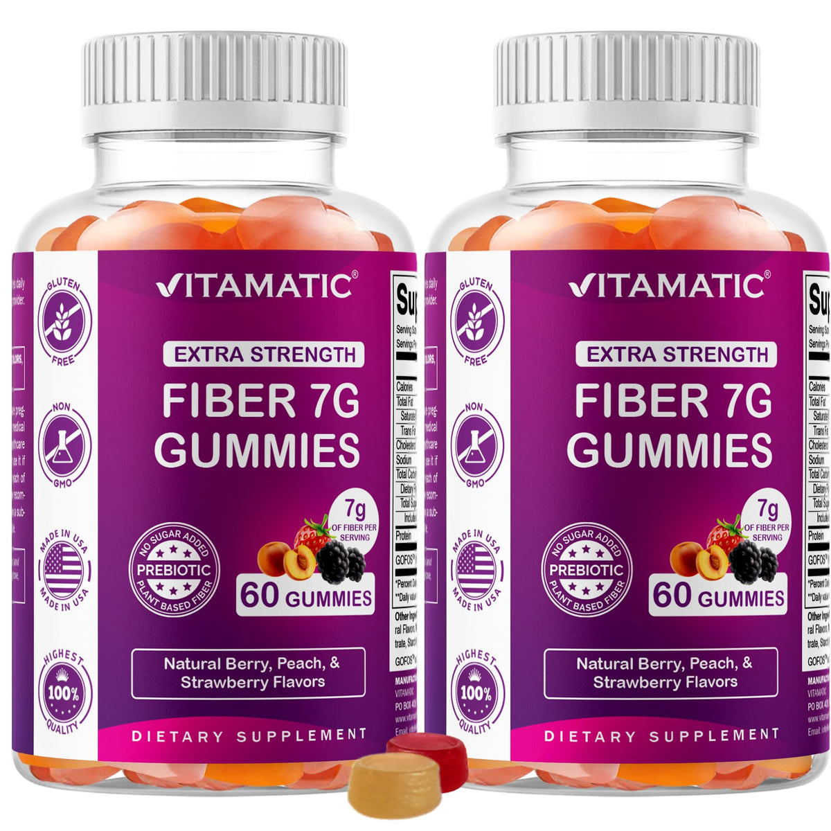 Vitamatic frontal del empaque mostrando el envase y beneficios claros