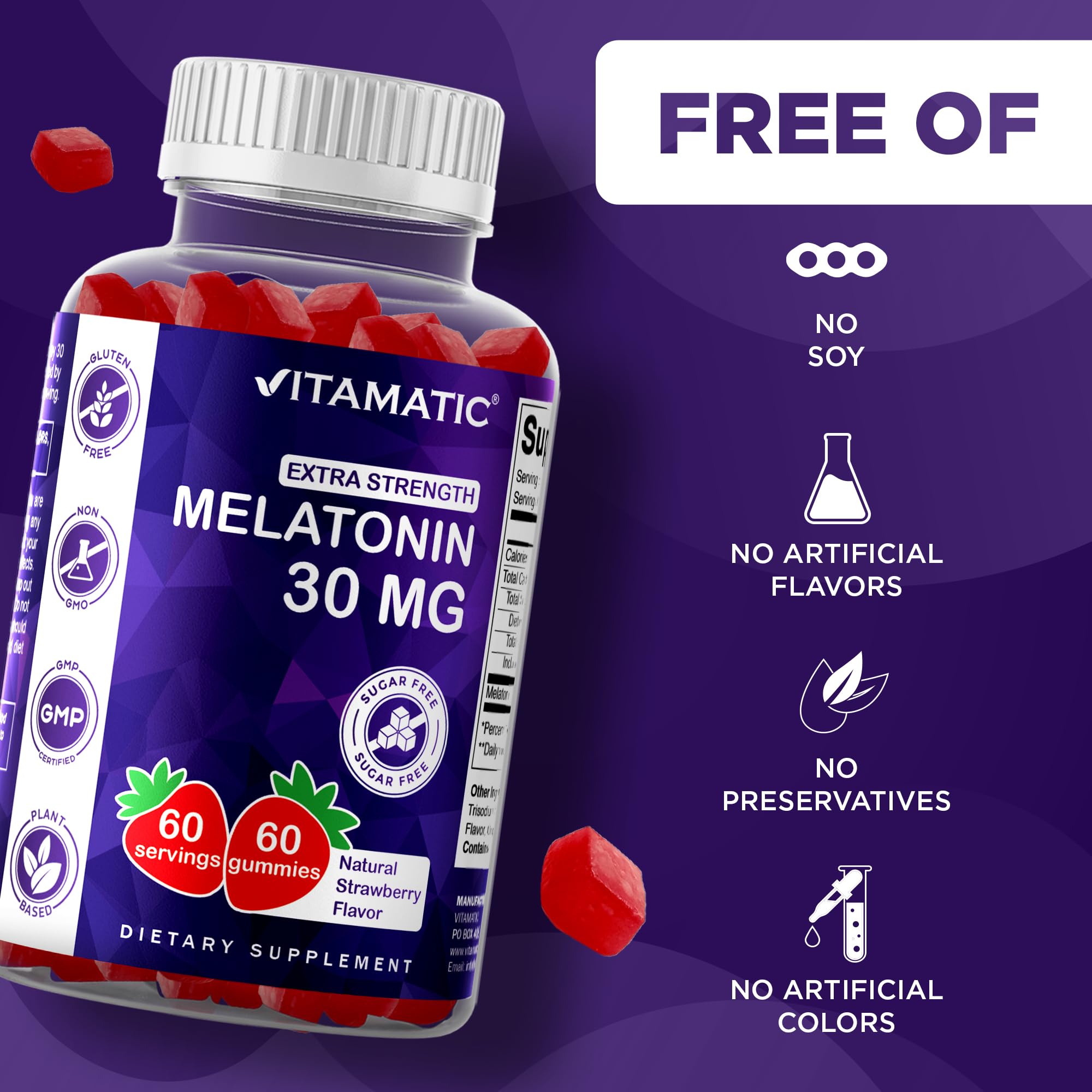 Vitamatic gominola en mano para apreciar tamaño y dosificación
