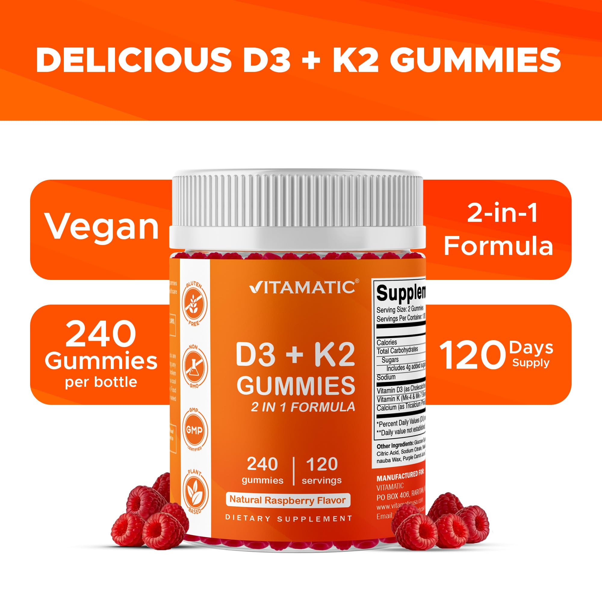 Vitamatic gominola en mano para comparar tamaño real