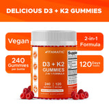 Vitamatic gominola en mano para comparar tamaño real