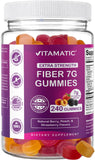 Vitamatic frasco frontal mostrando 240 gominolas y conveniencia