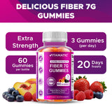 Vitamatic gominolas dispersas con frutas naturales que indican sabor