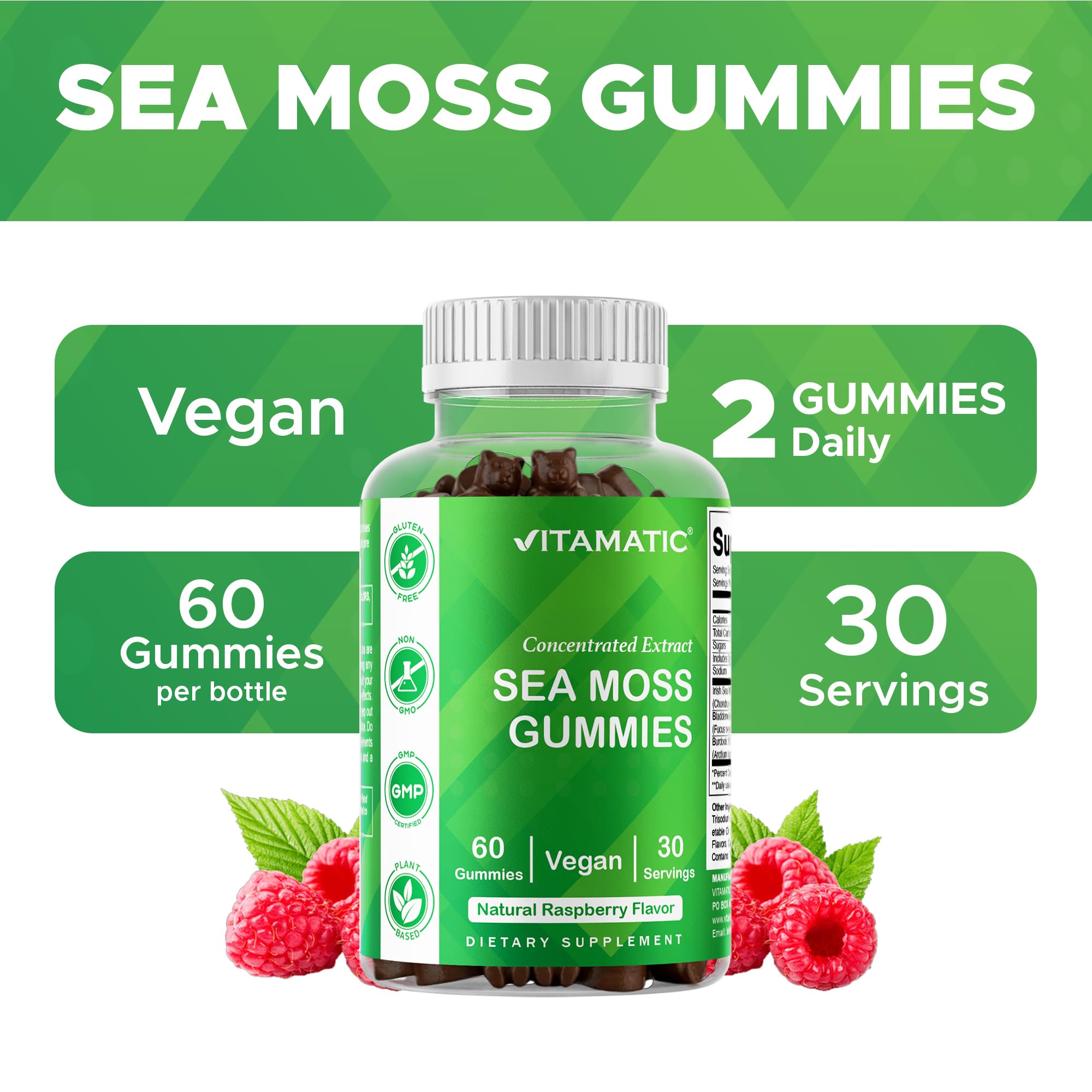 Vitamatic gominolas en mano para demostrar facilidad de consumo