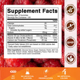 Vitamatic textura de gominola mostrando consistencia masticable