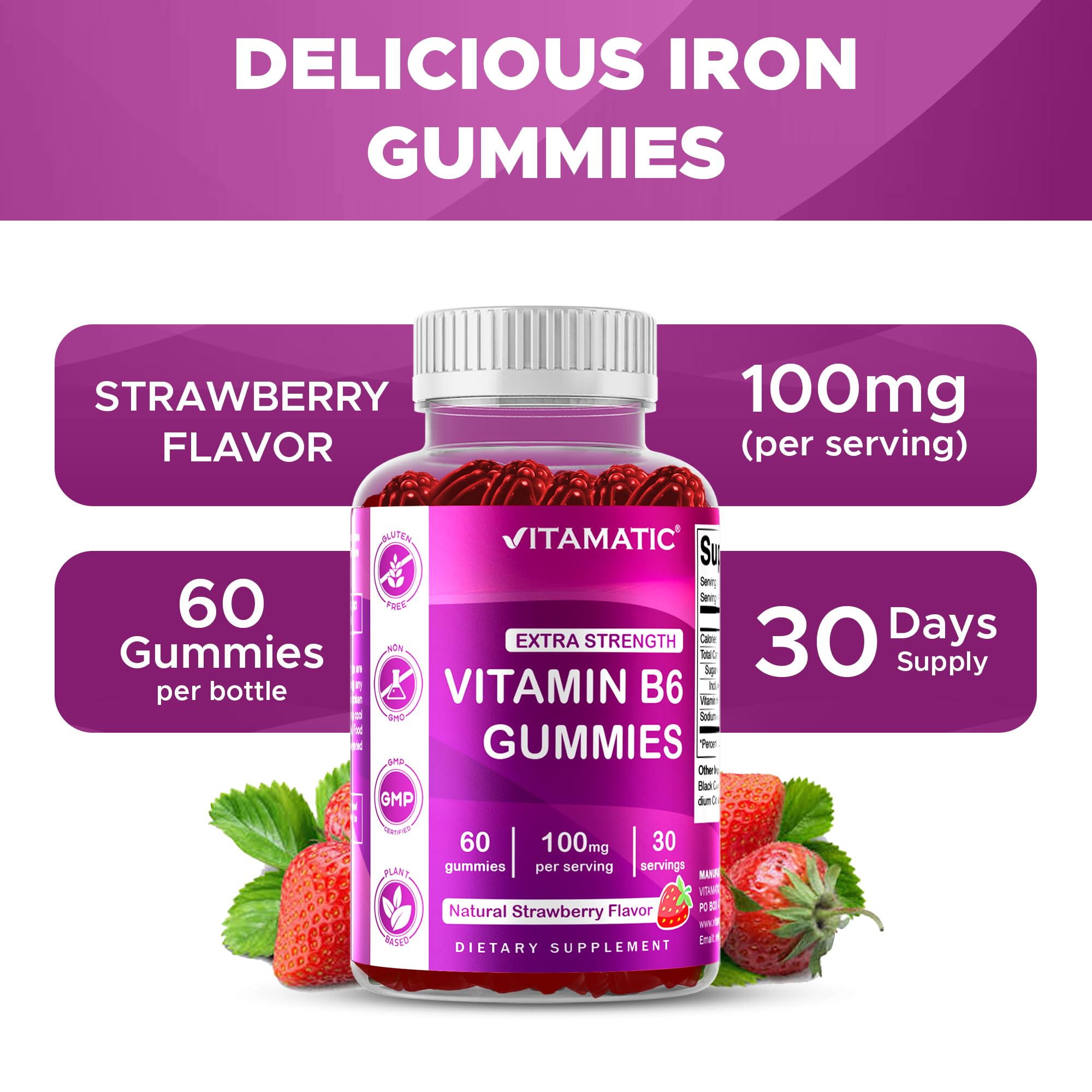Vitamatic gomita en mano para comparar tamaño y facilitar dosis diaria