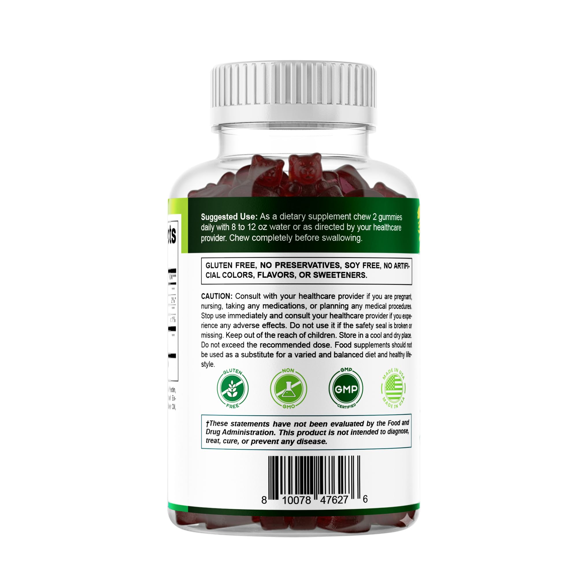 Vitamatic gomitas junto a smartphone para uso diario portátil y fácil