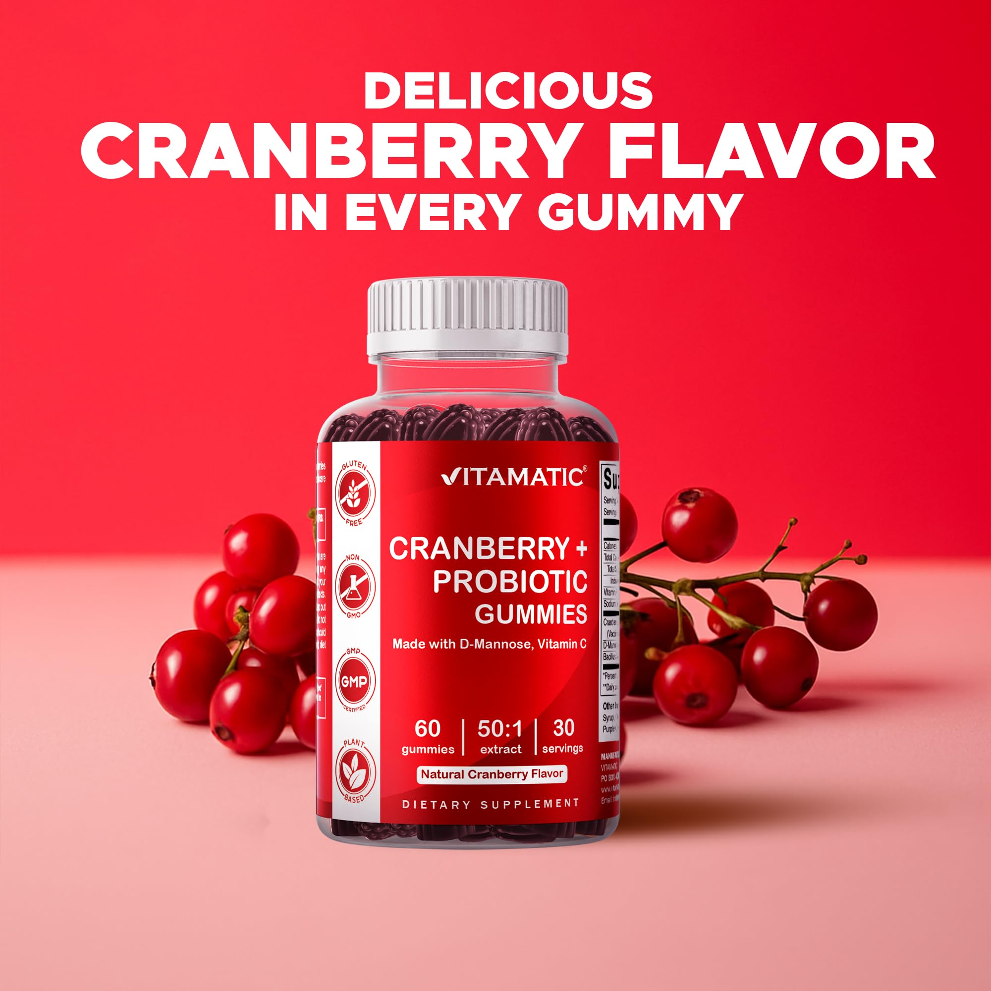 Vitamatic ingredientes: extracto de arándano representado como fruto