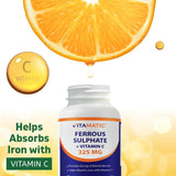 Vitamatic etiqueta de ingredientes y datos nutricionales legibles