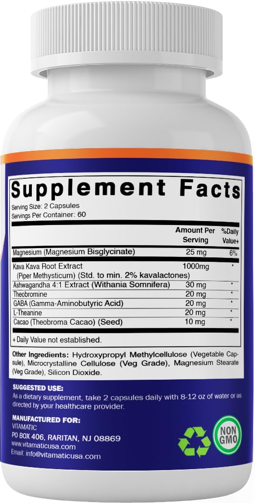 Vitamatic ingredientes clave (ashwagandha, cacao, magnesio) presentado