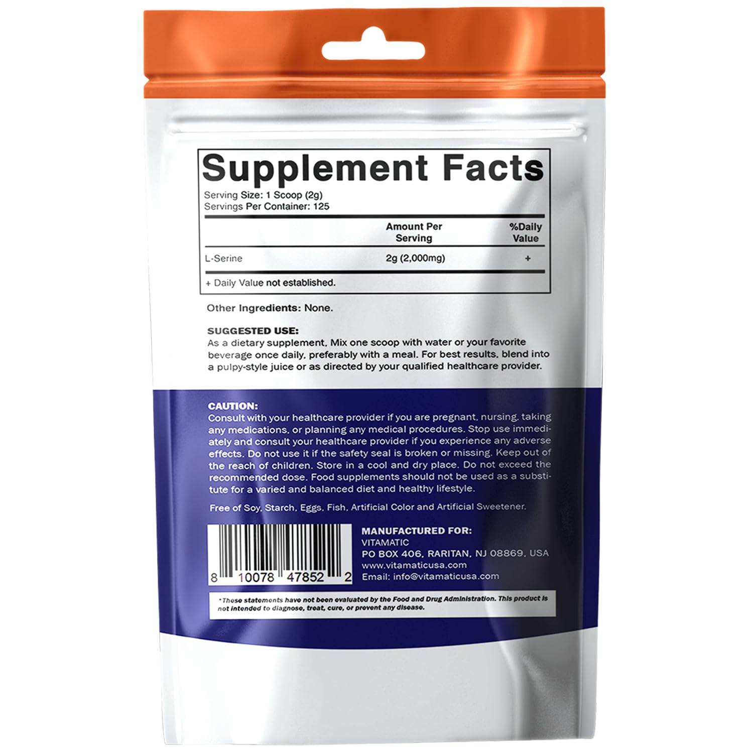 Vitamatic bolsa sellada guardada en estantería para conservación segura