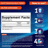 Vitamatic polvo de L-serina textura fina que facilita mezcla rápida