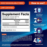 Vitamatic cucharilla de medición junto al envase, permite dosificación precisa