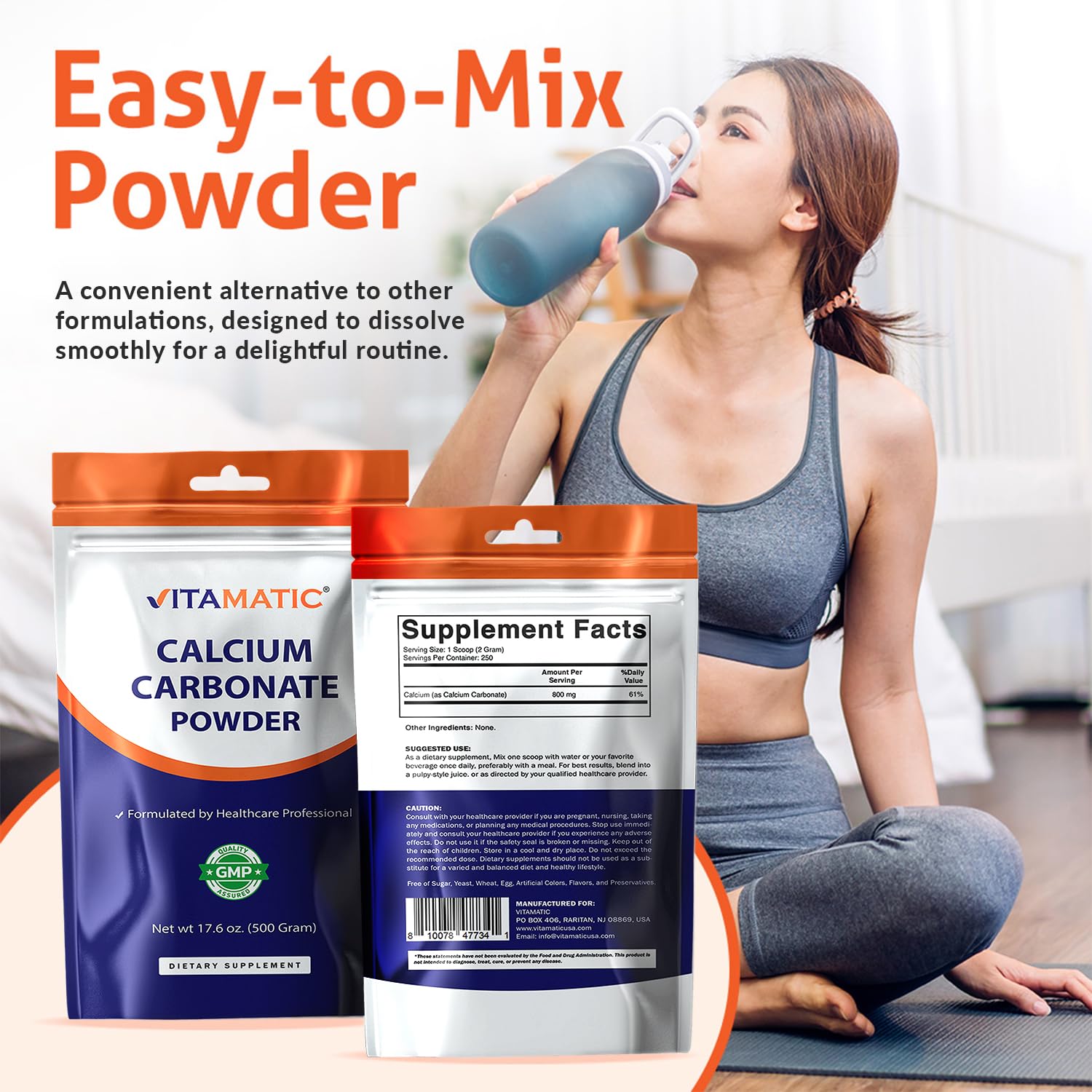Vitamatic cucharilla midiendo porción clara y precisa
