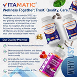 Vitamatic sello GMP indicando fabricación con control de calidad