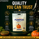 Vitamatic sello GMP en envase indicando fabricación controlada en EE. UU.