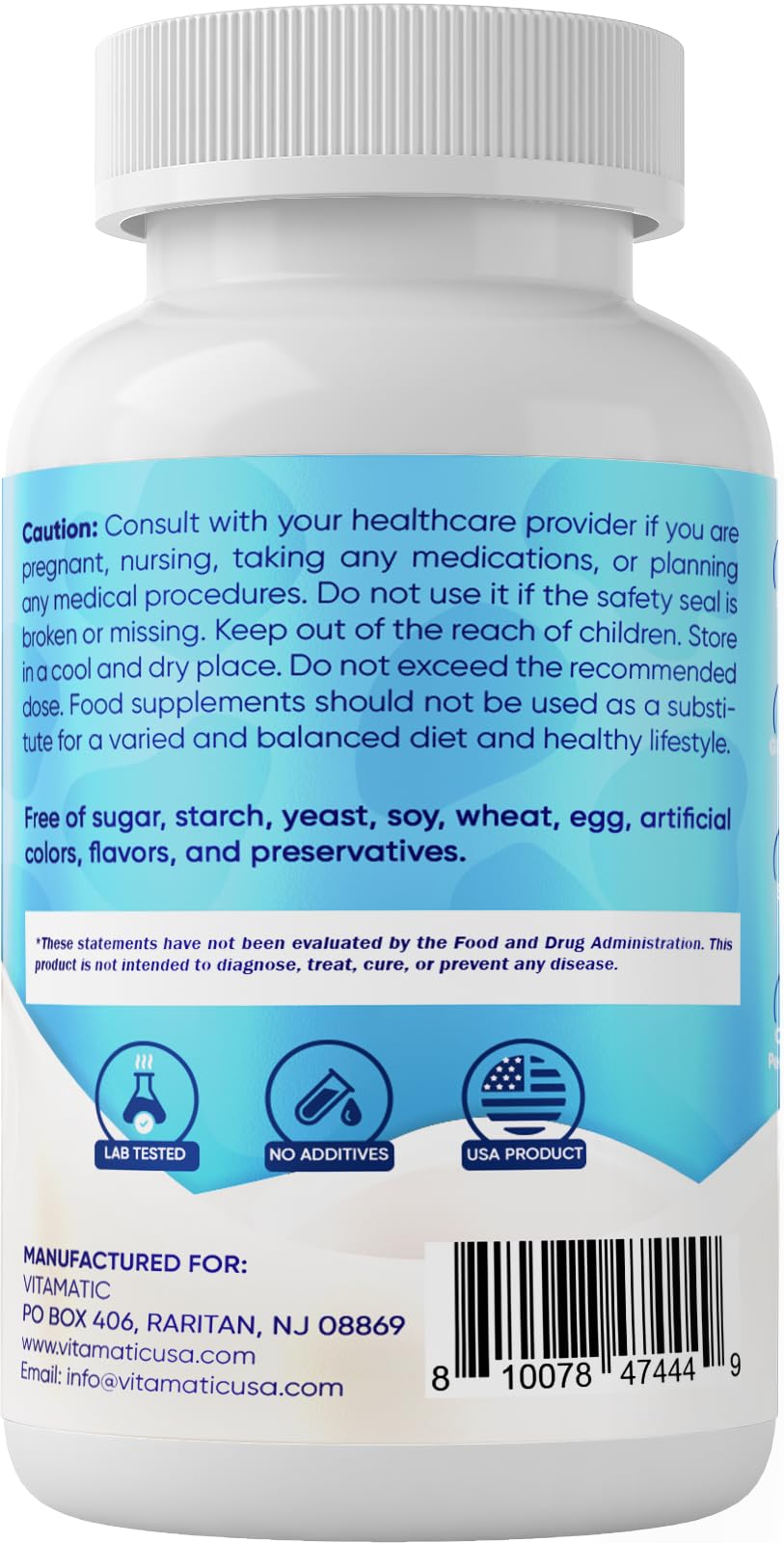 Vitamatic polvo de calostro textura fina, mezcla rápida en bebidas