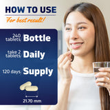 Vitamatic primer plano de tableta para ver textura y tamaño