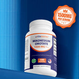 Vitamatic comparación de tamaño con manos para visualizar escala real